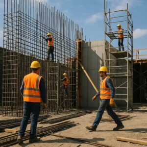 construction workers before accident in Texas