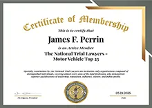 The National Trial Lawyers - Motor Vehicle Top 25